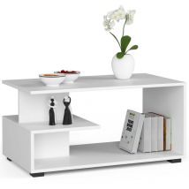 Table à café Akord table basse pin Blanche 90 cm couleur Blanc 90x51x45 cm