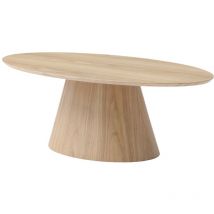 Vente-unique - Table basse placage chêne - Naturel clair - antelada