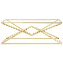 Table basse pyramide Gold 120 cm