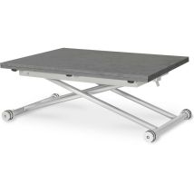 Table Basse Relevable Philadelphia Effet Béton