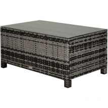 Table basse résine carly grise