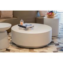 Elementi - rome Table basse en béton exclusif moderne 101.6 x 101.6 x 36 cm