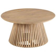Hellin - Table basse ronde en bois de manguier - valerie