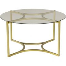 Venture Home - Table basse ronde en verre Kivik