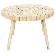 Table basse rondin