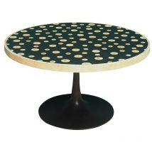 Table basse scandinave ronde 90x49cm