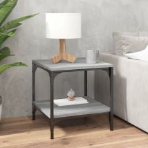 Torana - Table basse Sonoma gris 50x50x40 cm Bois d'ingénierie