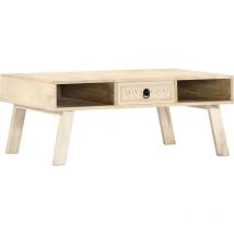 Bonnevie - Table basse Table d'appoint pour Salon Chambre - 100x60x40 cm Bois de manguier massif BV805783