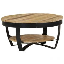 Bonnevie - Table basse Table d'appoint pour Salon Chambre - Bois massif de manguier 65 x 32 cm BV481584