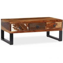 Table Basse Table d'appoint, Table Basse 35,4x19,7x13,8in Style Industriel pour la Maison pour Adultes