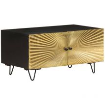 Table basse, Table de salon, Bout de canapé 90x50x45 cm Bois de manguier solide WFE562004 Maison Chic