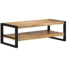 Table basse, Table de salon, Tables d'appoint 120x55x40 cm bois de manguier massif joq24278 design in