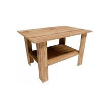 Rob - Table Basse Wotan - Table De Salon Carrée Avec Étagère - 87 X 60 X 55 Cm