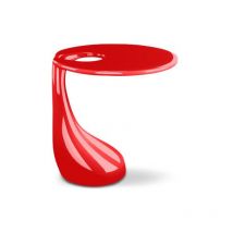 Table Bob - Fibre de verre Rouge