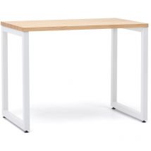 Box Furniture - Table bureau iCub Strong eco 60x100x75 cm Blanc Naturel