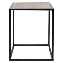 Ostaria - Table Carrée Bois et Métal