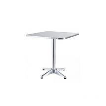 Lifeingarden - Table carre'e en aluminium 60x60x70 cm avec pieds re'glables table pour bar de jardin