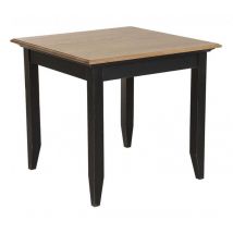 Table Carrée 4 Personnes - Bois - Noir - Interior's