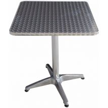Gdlc - Table carrée en alu en aluminium carré 60x60xh70 cm Collection de luxe de jardin