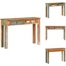 Vidaxl - Table console 110x30x75 cm bois massif de récupération - Table Console - Tables Console - Table - Table D'entrée