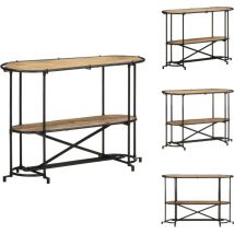 Table console 110x42x76 cm bois massif de manguier brut - Table Console - Tables Console - Bout De Canapé - Table De Couloir