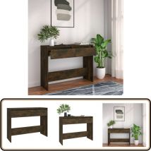 Vidaxl - Table console chêne fumé 100x35x76,5 cm bois d'ingénierie - Table Basse - Meuble D'entrée - Table D'appoint - Table Console - Rangement