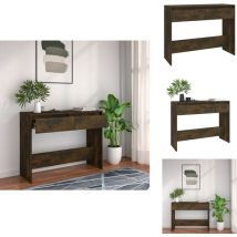 Vidaxl - Table console chêne fumé 100x35x76,5 cm bois d'ingénierie - Table Basse - Meuble D'entrée - Table D'appoint - Table Console - Rangement