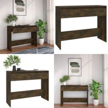 Vidaxl - Table console chêne fumé 100x35x76,5 cm bois d'ingénierie - Table Basse - Meuble D'entrée - Table D'appoint - Table Console - Rangement