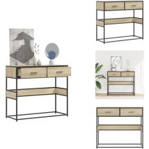 Vidaxl - Table console chêne sonoma 90x35x80 cm bois d'ingénierie - Table Console - Tables Console - Table - Table D'entrée