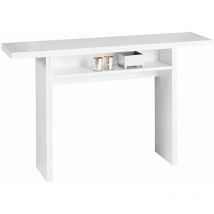 Terraneo - Table console extensible Oplà blanc