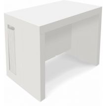 Table Console extensible Loki Blanc laqué