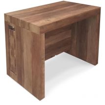 Intensedeco - Table Console extensible Loki imitation Chêne Vintage