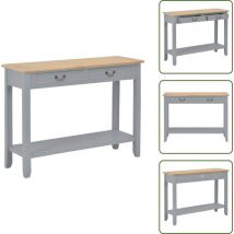 Table console Gris 110x35x80 cm Bois - Table Basse - Meuble Rangement - Table D'appoint - Table Console - Mobilier Intérieur