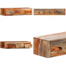 Vidaxl - Table console murale 100x25x20 cm Bois massif - Table Basse Murale - Meuble Mural - Étagère Murale - Rangement Mural - Table Console - Home