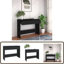 Vidaxl - Table console noir 100x35x76,5 cm bois d'ingénierie - Table Basse - Meuble D'entrée - Table D'appoint - Table Console - Rangement Décoratif