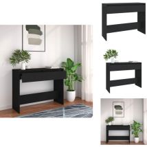 Vidaxl - Table console noir 100x35x76,5 cm bois d'ingénierie - Table Basse - Meuble D'entrée - Table D'appoint - Table Console - Rangement Décoratif