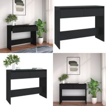 Vidaxl - Table console noir 100x35x76,5 cm bois d'ingénierie - Table Basse - Meuble D'entrée - Table D'appoint - Table Console - Rangement Décoratif