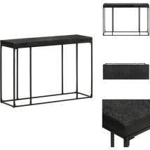 Vidaxl - Table console Noir 110x35x76 cm Bois d'acacia et de manguier - Table Console - Tables Console - Table - Tables