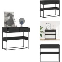 Vidaxl - Table console noir 90x35x80 cm bois d'ingénierie - Table Console - Tables Console - Table - Table D'entrée