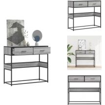 Vidaxl - Table console sonoma gris 90x35x80 cm bois d'ingénierie - Table Console - Tables Console - Table - Table D'entrée