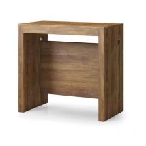 Webmarketpoint - Table console transformable en chêne canyon foncé