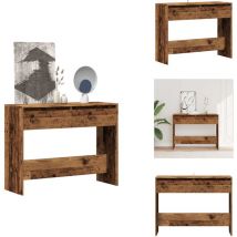 Vidaxl - Table console vieux bois 100x35x76,5 cm bois d'ingénierie - Table Console - Tables Console - Bout De Canapé - Table De Couloir