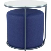 Cadentro - Table d'appoint 2 en 1 avec tabouret N4