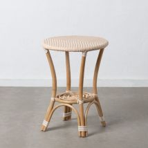 Bigbuy - Table d'appoint 50 x 50 x 67 cm Naturel Beige Rotin