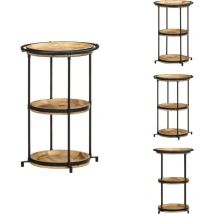 Vidaxl - Table d'appoint Ø55x83 cm bois de manguier massif - Table D'appoint - Tables D'appoint - Table D'appoint De Canapé - Table De Salon