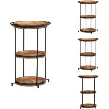 Table d'appoint Ø55x83 cm bois massif d'acacia - Table D'appoint - Tables D'appoint - Table D'appoint De Canapé - Table De Salon