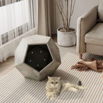 Table d'appoint 66cm - Design multifonctionnel, peut être utilisée comme table d'appoint de canapé, lit pour chat, support de pot de fleurs, mdf,