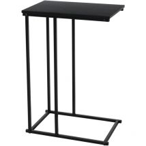 Table d'appoint avec dessus en MDF noir H&S Collection