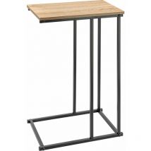 Home&styling - Table d'appoint pour canapé, mdf et métal, 26 x 40 x 58 cm