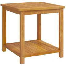 Nvees - inlife Table d'appoint Bois d'acacia massif 45 x 45 x 45 cm
